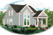 Cottage Style House Plan - 3 Beds 2.5 Baths 1548 Sq/Ft Plan #81-13858 