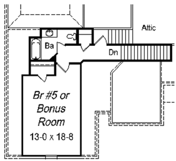 European Floor Plan - Upper Floor Plan #329-289