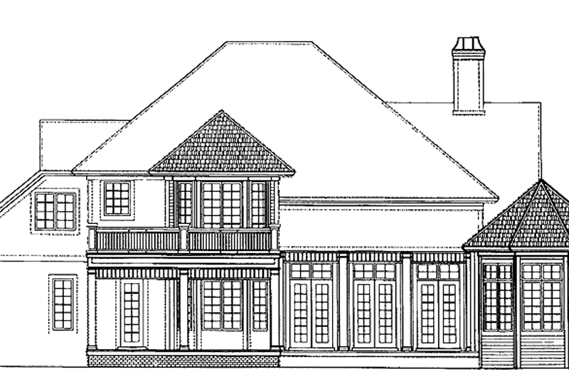 Home Plan - Exterior - Rear Elevation for Colonial House Plan #930-228 - 3 bed, 3 bath
