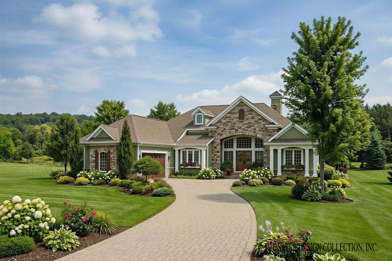 Dream House Plan - Country Exterior - Front Elevation Plan #930-183