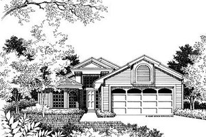 Exterior - Other Elevation for European House Plan #417-135 - 3 bed, 2 bath