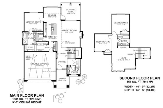 Floor Plan - Other Floor for Modern House Plan #1100-22 - 3 bed, 2.5 bath