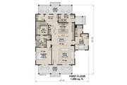 Farmhouse Style House Plan - 4 Beds 4.5 Baths 2596 Sq/Ft Plan #51-1278 