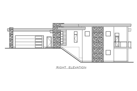 Exterior - Other Elevation for Modern House Plan #1100-10 - 2 bed, 2 bath