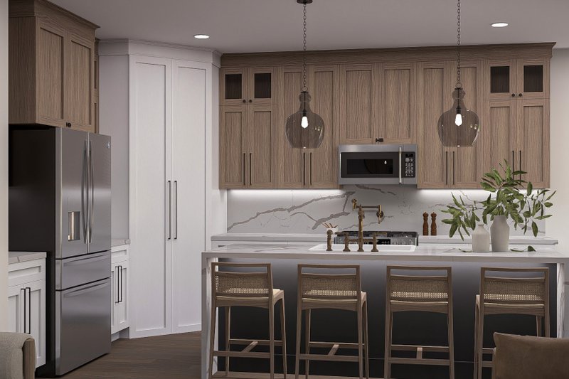 House Blueprint - Interior - Kitchen for Farmhouse House Plan #455-632 - 3 bed, 2 bath