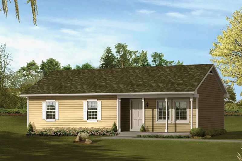 House Design - Ranch Exterior - Front Elevation Plan #57-711