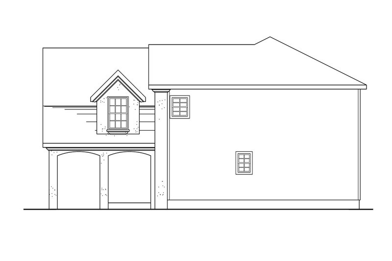 Home Plan - Exterior - Other Elevation 1 for European House Plan #124-362 - 4 bed, 2.5 bath