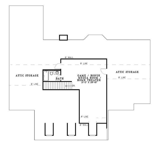 House Plan Design - Country Floor Plan - Upper Floor Plan #17-532