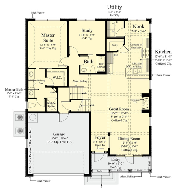 House Blueprint - Traditional Floor Plan - Main Floor Plan #930-498