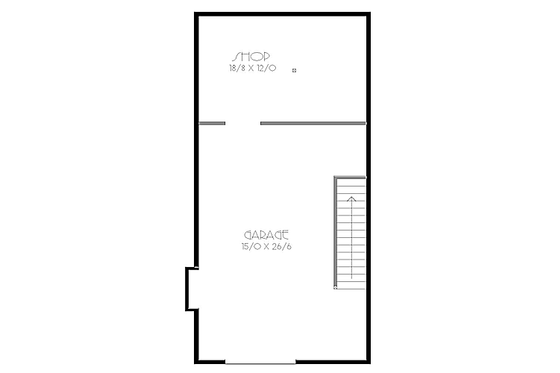 Floor Plan - Lower Floor for Traditional House Plan #423-31 - 3 bed, 2.5 bath