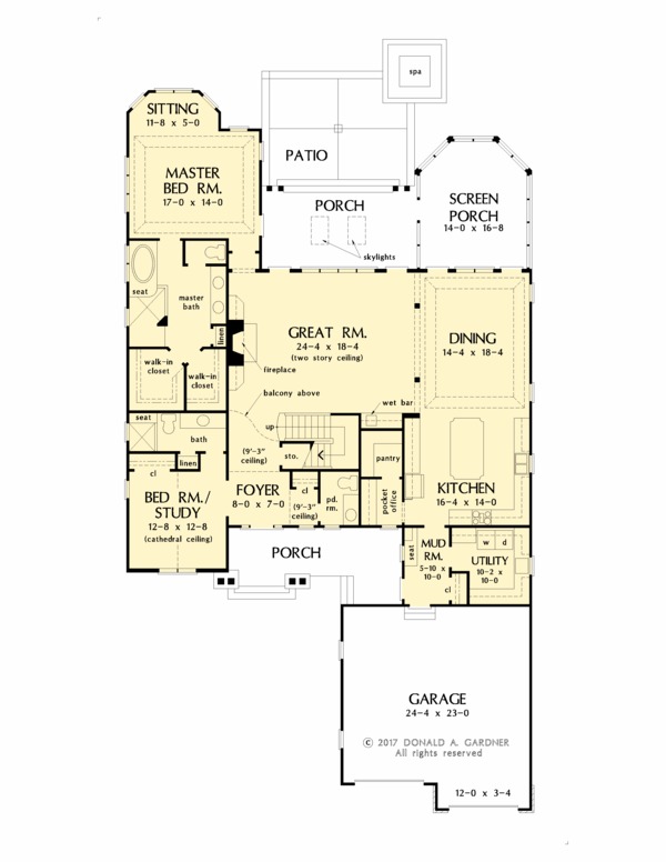Home Plan - Country Floor Plan - Main Floor Plan #929-1060