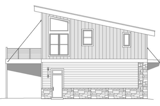 Exterior - Other Elevation for Contemporary House Plan #932-41 - 1 bed, 1 bath