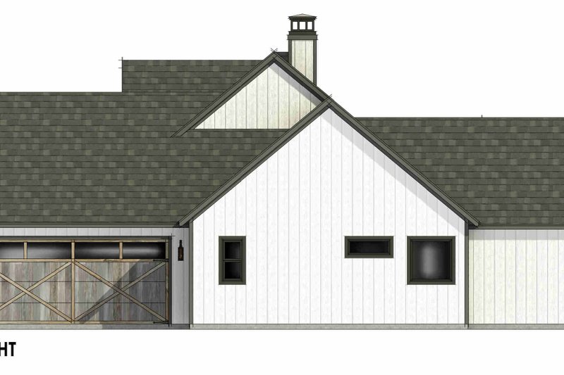 Dream House Plan - Exterior - Other Elevation 1 for Farmhouse House Plan #1096-140 - 4 bed, 3 bath