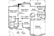 European Style House Plan - 4 Beds 2.5 Baths 2453 Sq/Ft Plan #120-231 