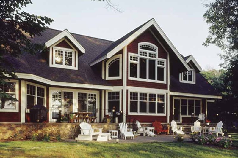 Dream House Plan - Exterior - Rear Elevation for Country House Plan #320-993 - 3 bed, 4.5 bath