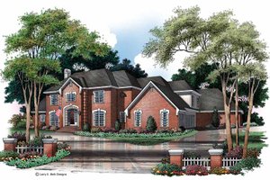 House Plan Design - Exterior - Front Elevation for Colonial House Plan #952-75 - 5 bed, 4.5 bath