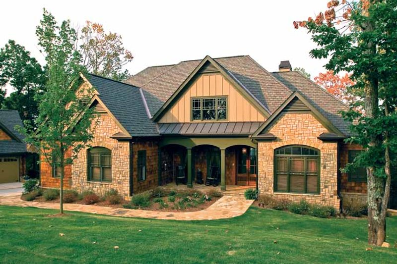 Architectural House Design - Country Exterior - Front Elevation Plan #927-295