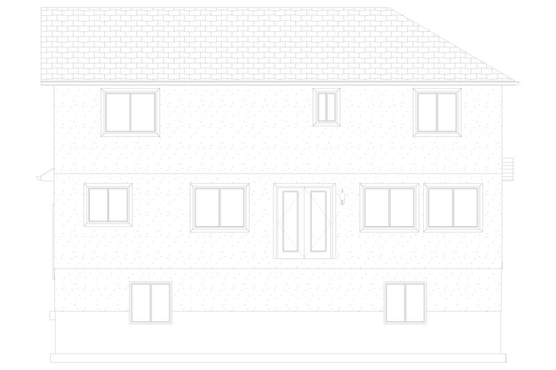Home Plan - Exterior - Rear Elevation 2 for Traditional House Plan #1060-68 - 3 bed, 2.5 bath