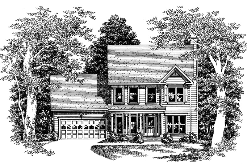 Home Plan - Exterior - Front Elevation 3 for Colonial House Plan #927-220 - 3 bed, 2.5 bath