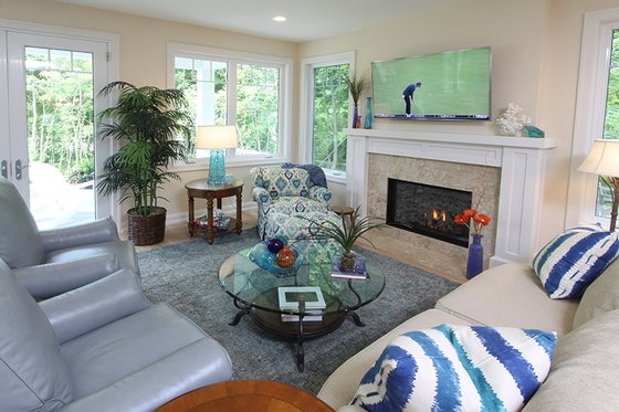 Interior - Family Room 1 for Country House Plan #928-278 - 3 bed, 3.5 bath