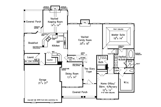 Floor Plan - Main Floor for Traditional House Plan #927-907 - 4 bed, 4 bath