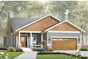 Exterior - Front Elevation 3 for Traditional House Plan #23-2532 - 3 bed, 2 bath