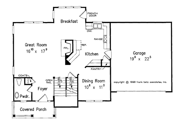 House Design - Country Floor Plan - Main Floor Plan #927-755