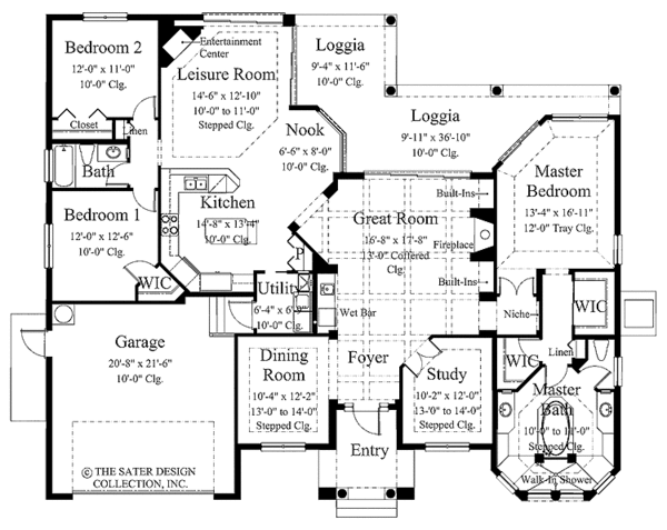 House Plan Design - Mediterranean Floor Plan - Main Floor Plan #930-318