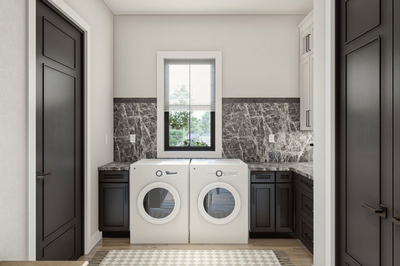 House Blueprint - Interior - Laundry 1 for Modern House Plan #455-528 - 4 bed, 4.5 bath