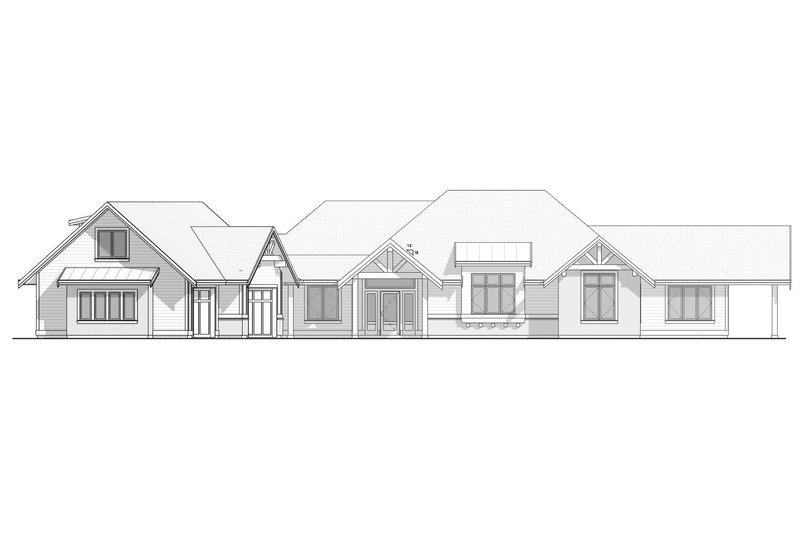 Home Plan - Exterior - Front Elevation 3 for Ranch House Plan #1086-19 - 3 bed, 2 bath