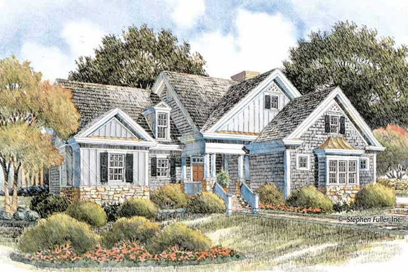 Dream House Plan - Craftsman Exterior - Front Elevation Plan #429-404
