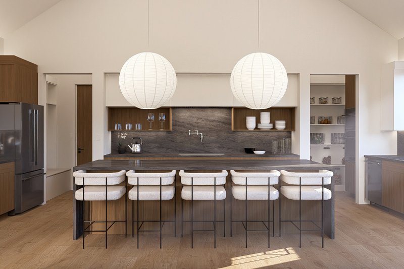 Architectural House Design - Interior - Kitchen for Barndominium House Plan #455-406 - 3 bed, 2 bath