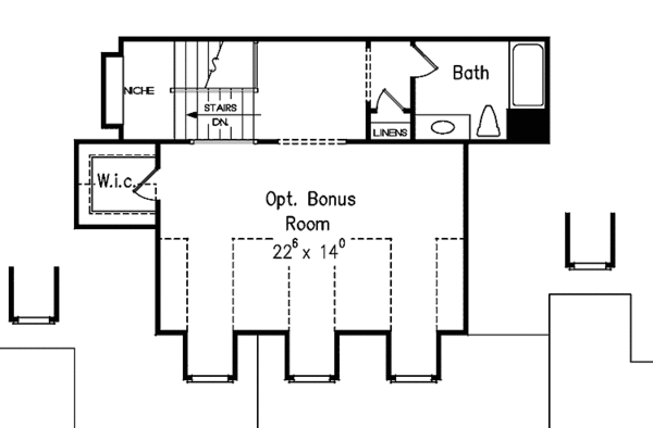 Architectural House Design - Traditional Floor Plan - Upper Floor Plan #927-482