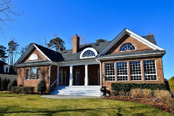 Rear View - 3300 square foot Country home