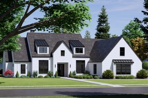 European Exterior - Front Elevation Plan #1096-152