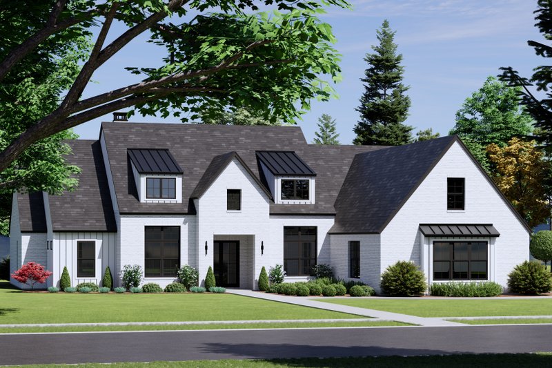 Dream House Plan - European Exterior - Front Elevation Plan #1096-152