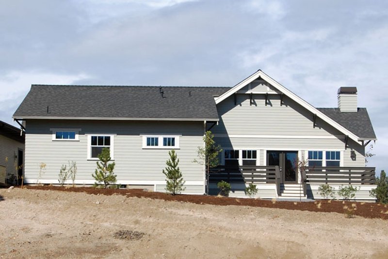 Home Plan - Exterior - Rear Elevation for Craftsman House Plan #895-81 - 3 bed, 2 bath