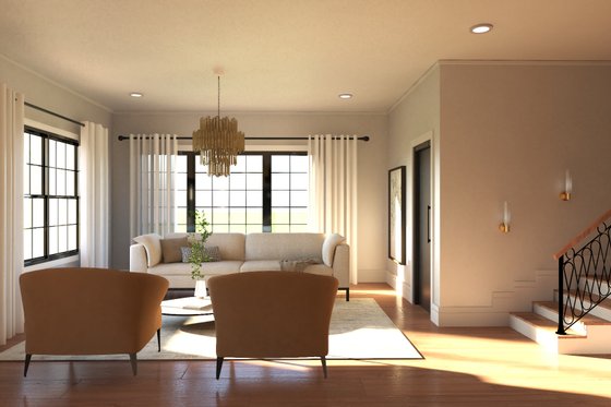 Interior - Family Room for Barndominium House Plan #1064-307 - 7 bed, 7 bath