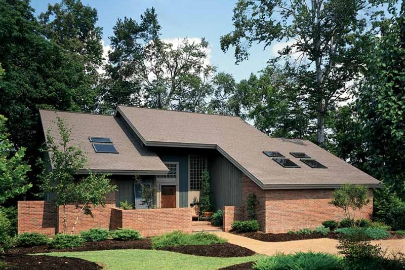 Dream House Plan - Exterior - Front Elevation 6 for Contemporary House Plan #72-636 - 3 bed, 2.5 bath