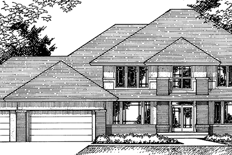 Home Plan - Exterior - Front Elevation 3 for Traditional House Plan #51-774 - 4 bed, 3.5 bath