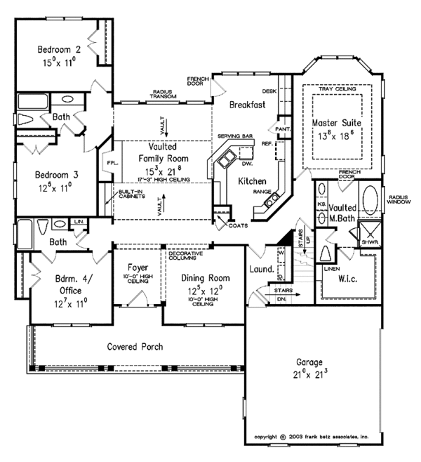 Dream House Plan - Country Floor Plan - Main Floor Plan #927-922