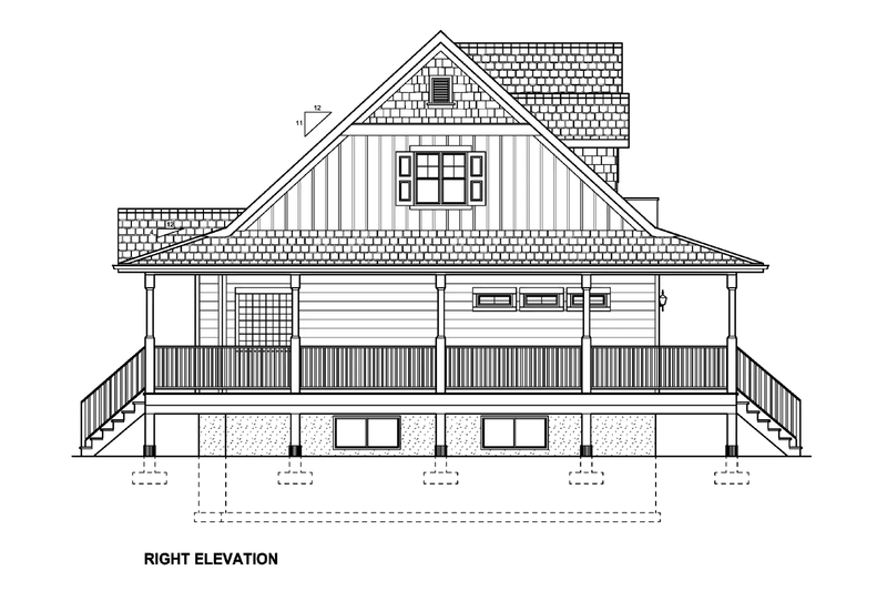 House Design - Exterior - Other Elevation 2 for Country House Plan #126-289 - 3 bed, 3.5 bath