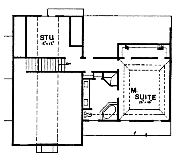 House Plan Design - Country Floor Plan - Upper Floor Plan #405-319