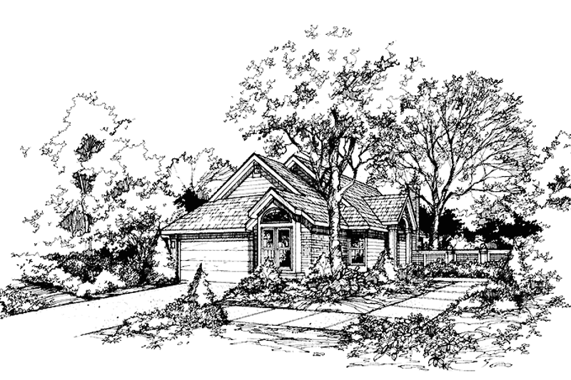 Dream House Plan - Ranch Exterior - Front Elevation Plan #320-747