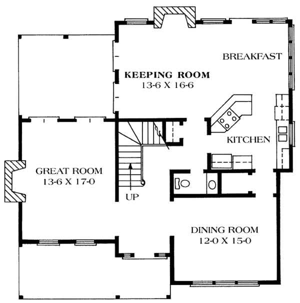 Dream House Plan - Victorian Floor Plan - Main Floor Plan #1014-27