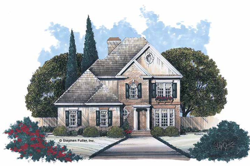 House Design - Colonial Exterior - Front Elevation Plan #429-84