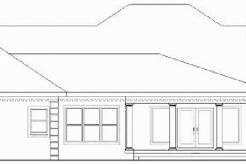 Home Plan - Exterior - Rear Elevation for Country House Plan #44-202 - 4 bed, 3.5 bath