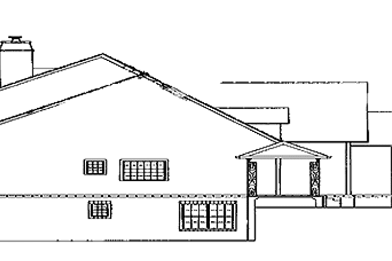 House Blueprint - Exterior - Other Elevation for Country House Plan #54-316 - 3 bed, 4 bath