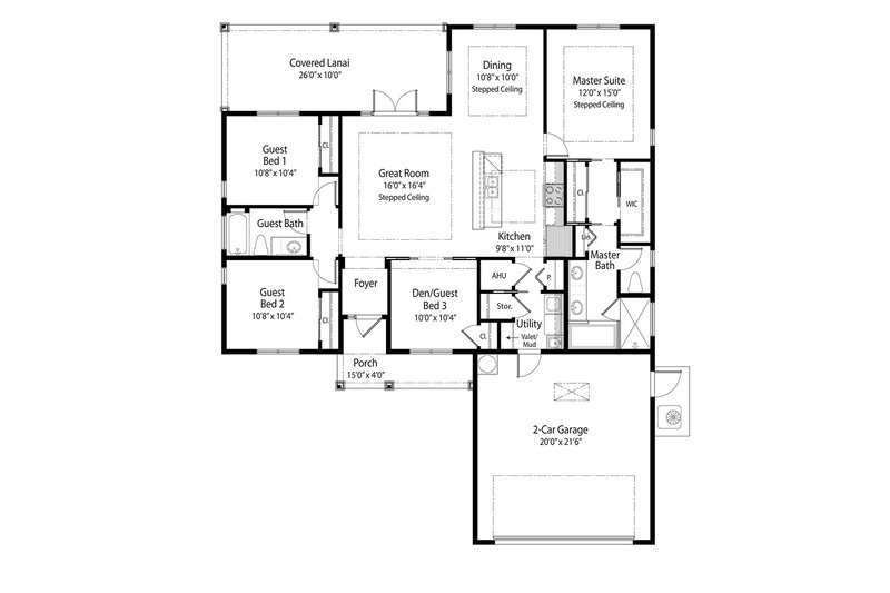 Farmhouse Style House Plan - 3 Beds 2 Baths 1620 Sq Ft Plan #938-138 