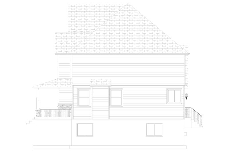 Architectural House Design - Exterior - Other Elevation for Farmhouse House Plan #1060-140 - 5 bed, 2.5 bath